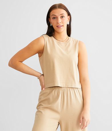 Z Supply Sloane Jersey Muscle Tank Top front view