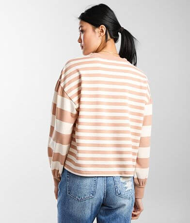 Z Supply Tempest Striped Sweatshirt BACK