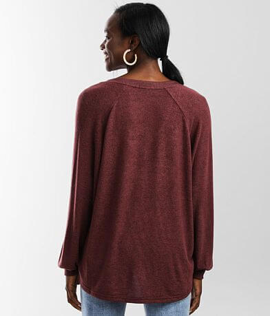 Z Supply Plira Marled Pullover BACK