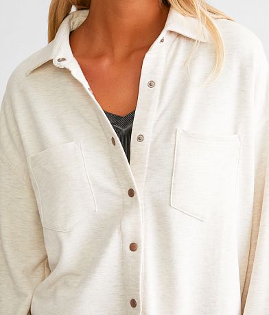 Z Supply Oversized Shacket misc detail 1 view