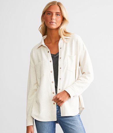 Z Supply Oversized Shacket front view