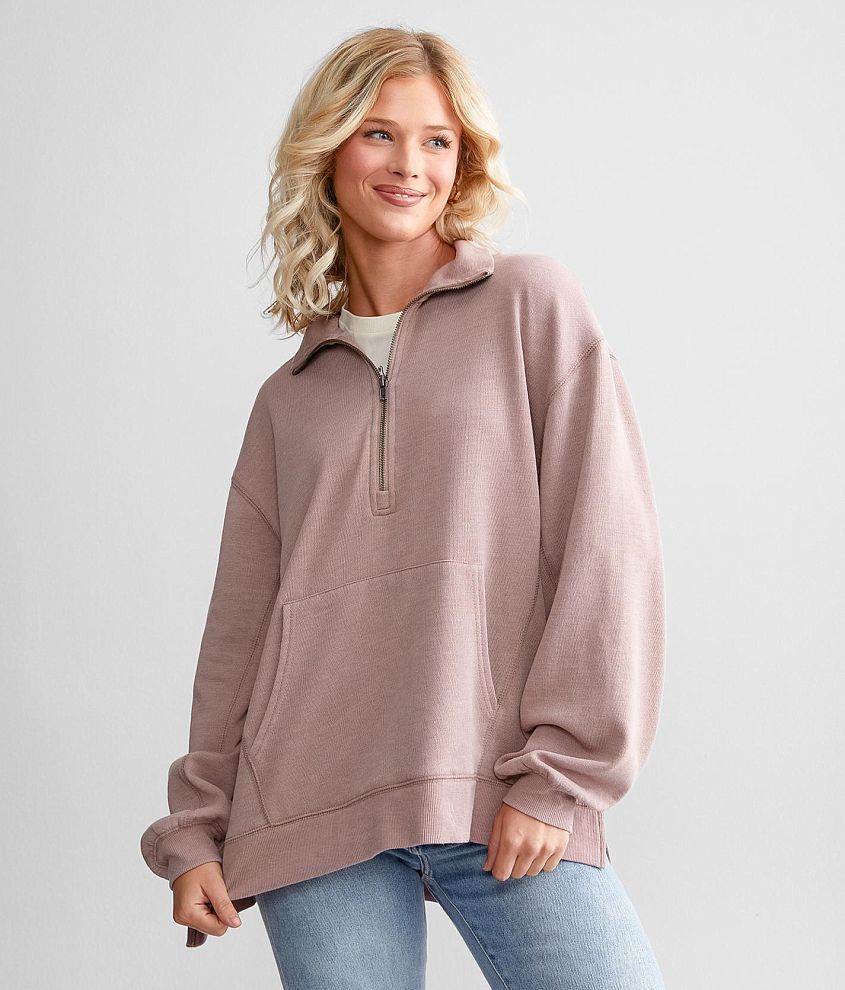 Z Supply Modern Weekender Half Zip Pullover - Women's Sweatshirts