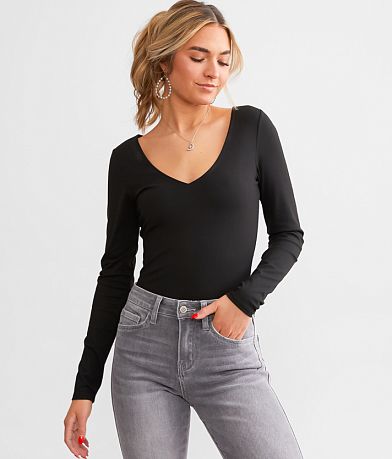 Buckle Black Shaping & Smoothing Bodysuit - Women's Bodysuits in Vetiver