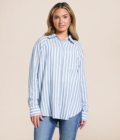 Z Supply The Perfect Striped Button Up main image 0