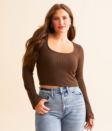 Z Supply Madeline Ribbed Top front view