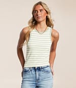 Z Supply Hadley Striped Tank Top - Women's Tank Tops in Sage