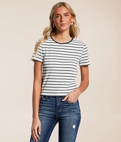 Z Supply Saxton Striped T-Shirt front view