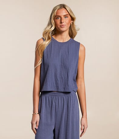 Z Supply Sloane Cropped Tank Top front view