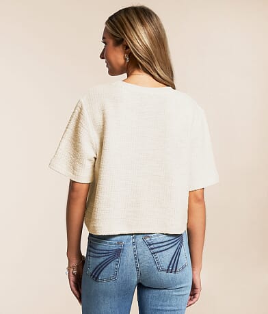 Z Supply Curran Looped Terry Pullover back view