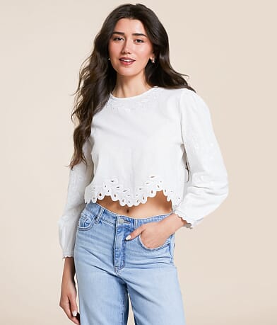 Z Supply Ambroise Cropped Top front view