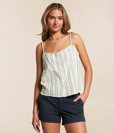 Z Supply Savoy Striped Tank Top front view