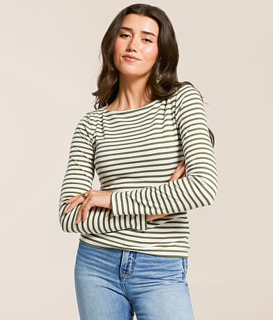 Z Supply Pristine Striped Top front view