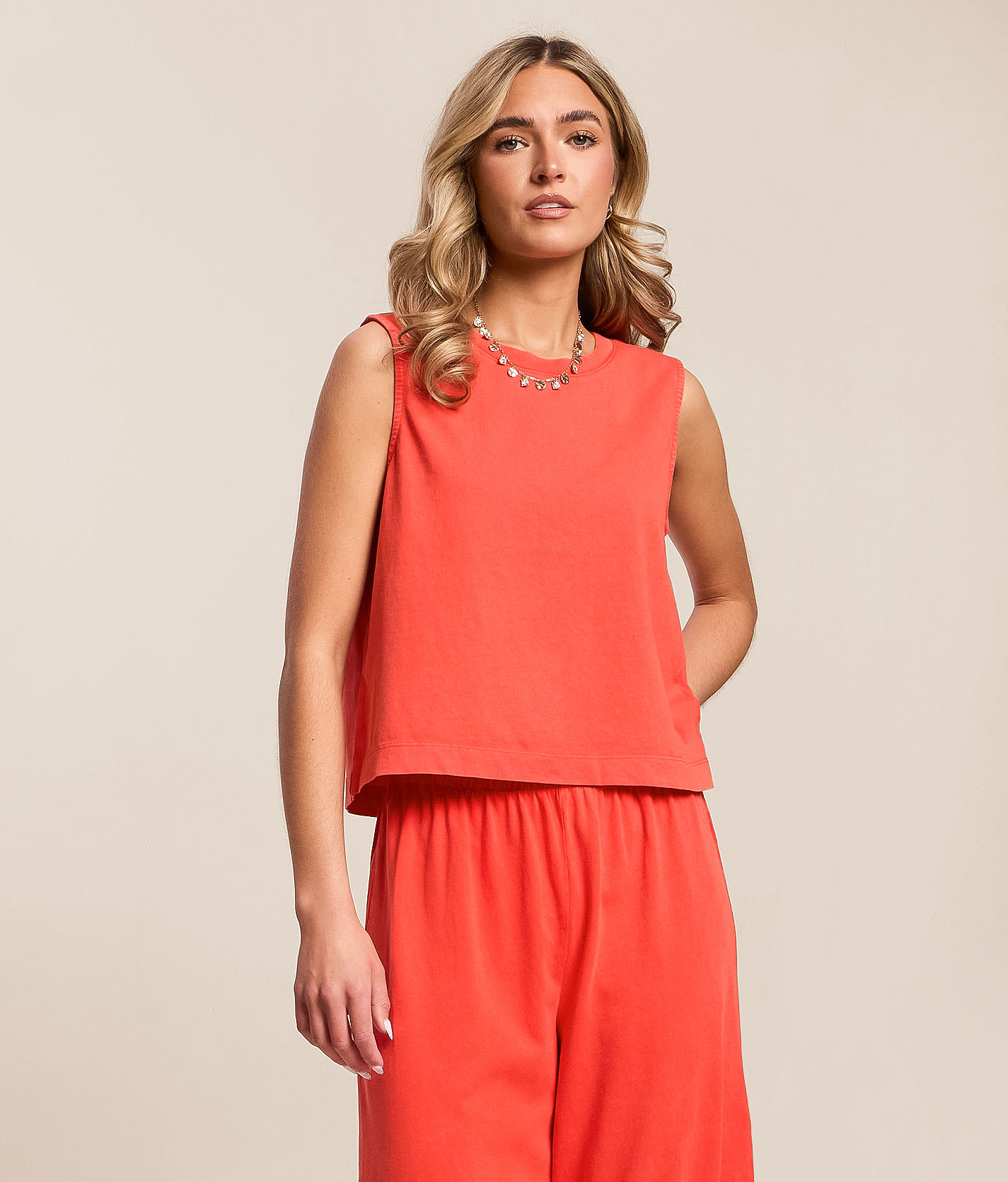 Z Supply Sloane Jersey Cropped Muscle Tank Top - Women's Tank Tops
