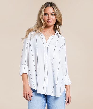 Z Supply The Perfect Line-Up Blouse front view