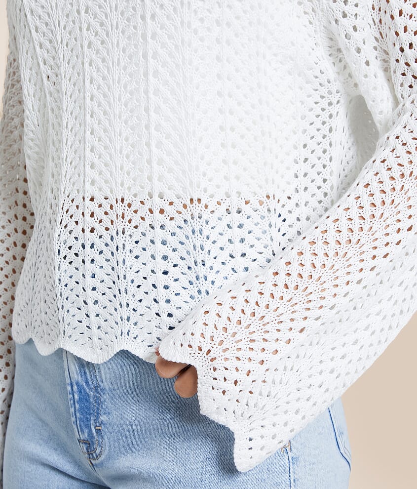 Donovan Crochet Cropped Sweater