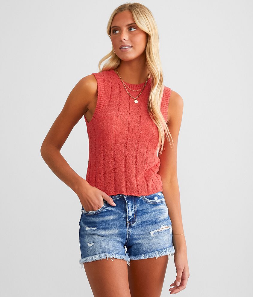 Z Supply Piper Sweater Tank Top - Women's Tank Tops in Mineral Red | Buckle