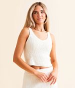 トップス a.milk Z Supply Evianna Cropped Sweater Tank Top - Women's Tank