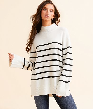 Z Supply Fin Striped Sweater front view
