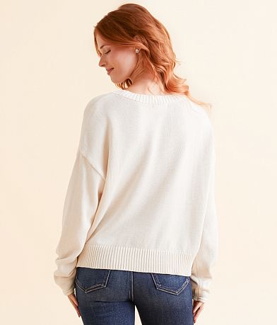 Z Supply Sienna Let It Snow Sweater BACK