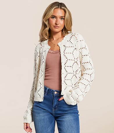 Z Supply Rosalyn Pointelle Sweater front view
