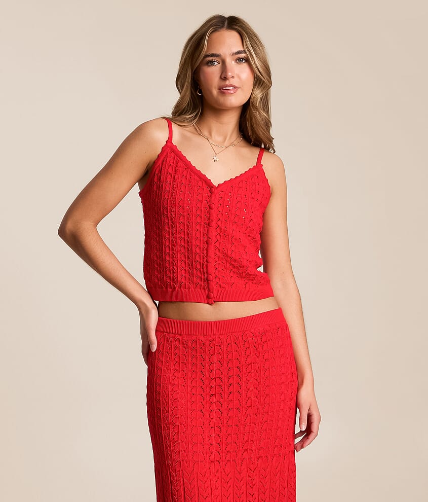 Lexa Cropped Sweater Tank Top