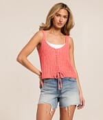 Z Supply Tate Lace-Up Two Way Sweater Tank Top - Women's Tank Tops