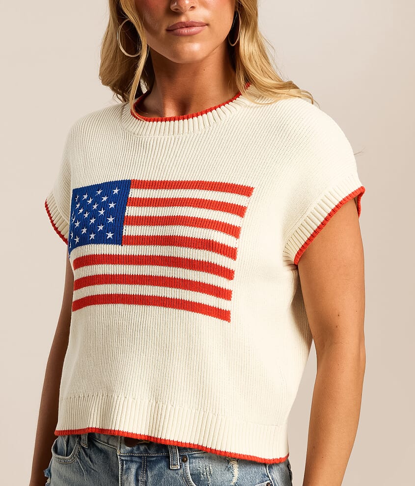 Patriot Cropped Sweater