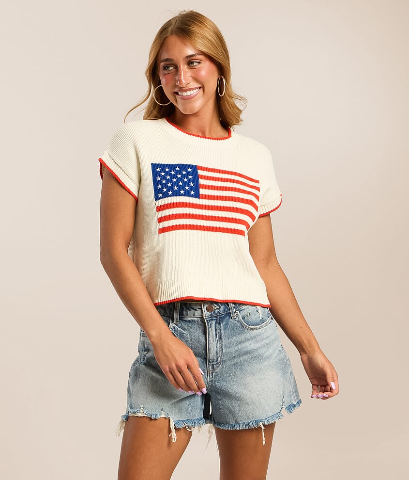 Patriot Cropped Sweater