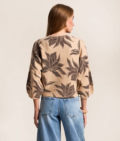 Valor Floral Cardigan Sweater thumbnail 3