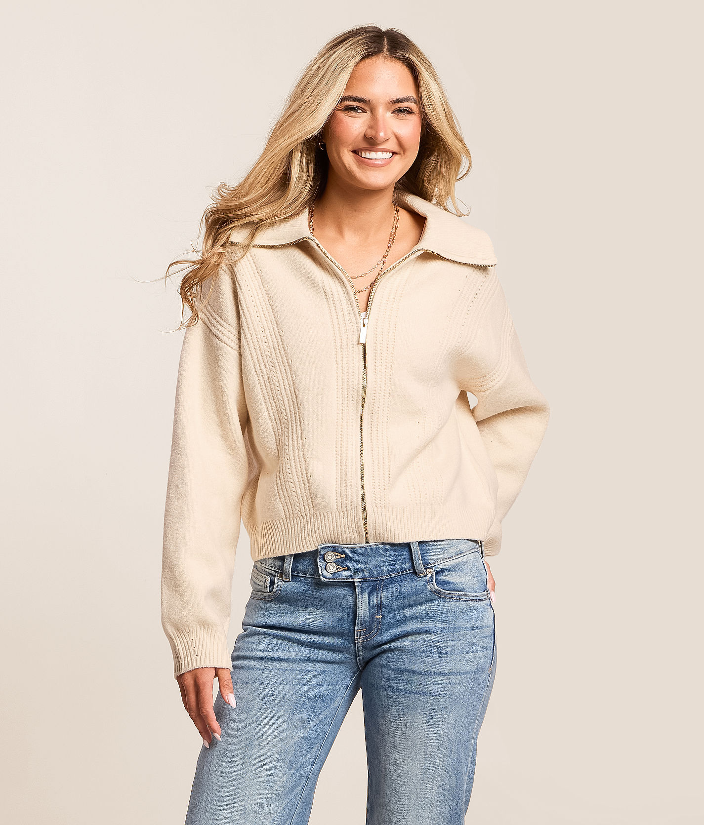Z Supply Silverlake Cardigan Sweater - Women's Sweaters in Chalk