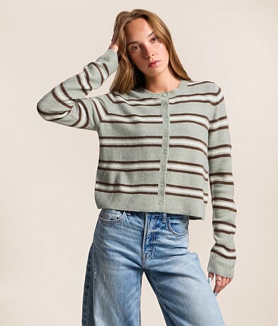 Medina Striped Cardigan Sweater thumbnail 2