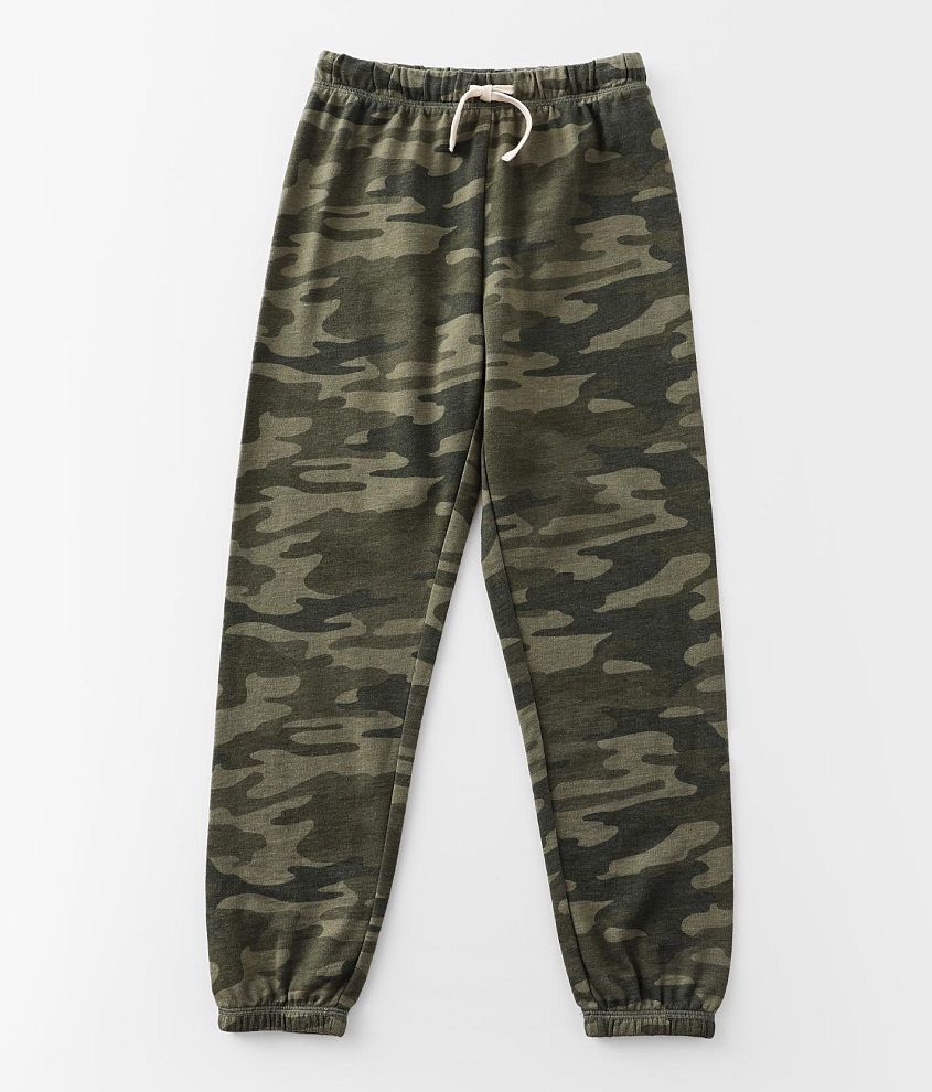 Girls - Z Supply Palmer Camo Jogger - Girl's Pants in Camo Dk Green | Buckle