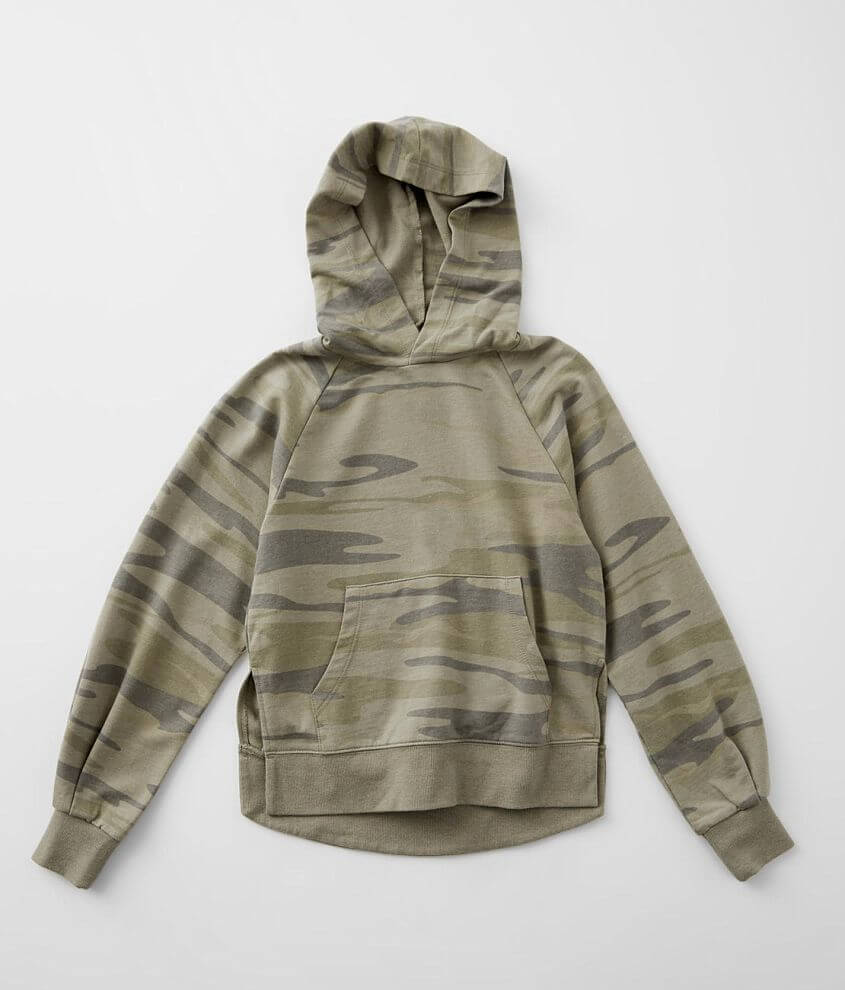Girls - Z Supply Sloan Camo Hoodie front view