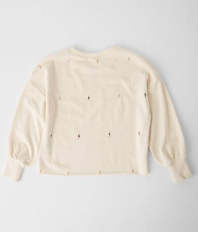 Z Supply Girls - Kira Lightning Bolt Pullover back view