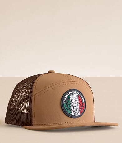Zion Black Eagle Mexico Trucker Hat front view