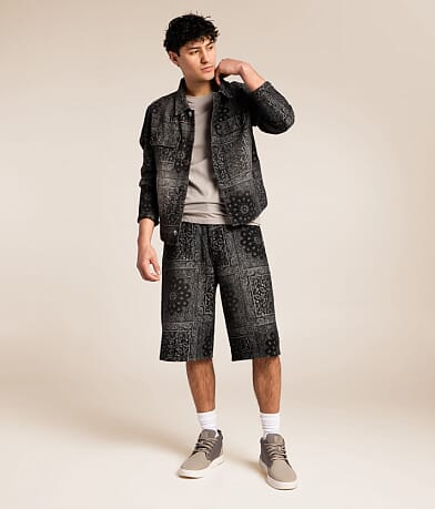 Paisley Baggy Stretch Short