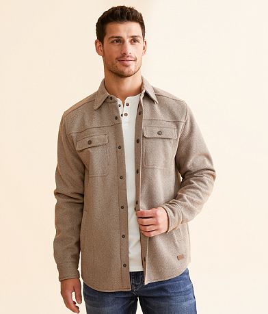 Outpost Makers Brushed Knit Shacket front view