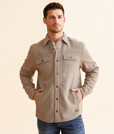 Outpost Makers Brushed Knit Shacket full left side view