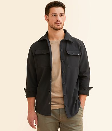 Maven Co-op Essential Performance Shacket front view