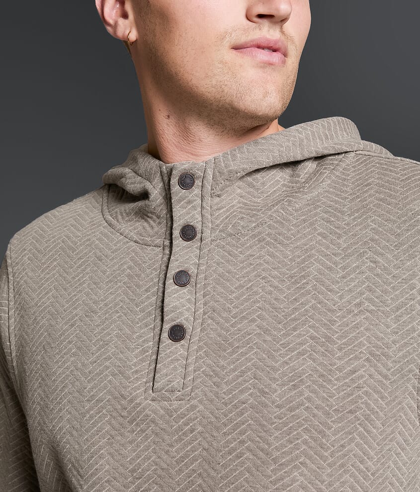 Herringbone Quilted Hoodie