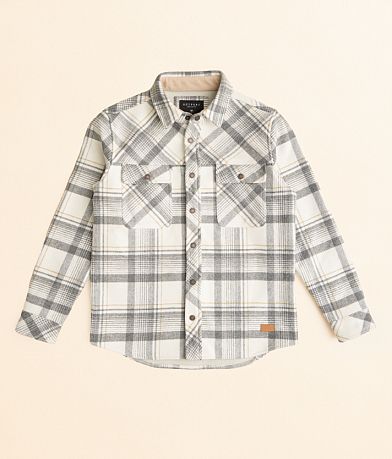 Outpost Makers Boys - Plaid Shacket front view